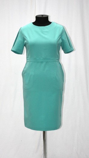 Платье - 0130 зеленого цвета