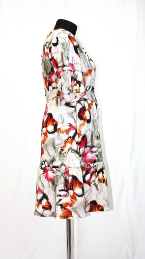 Платье - 0167 терракотовые цветы